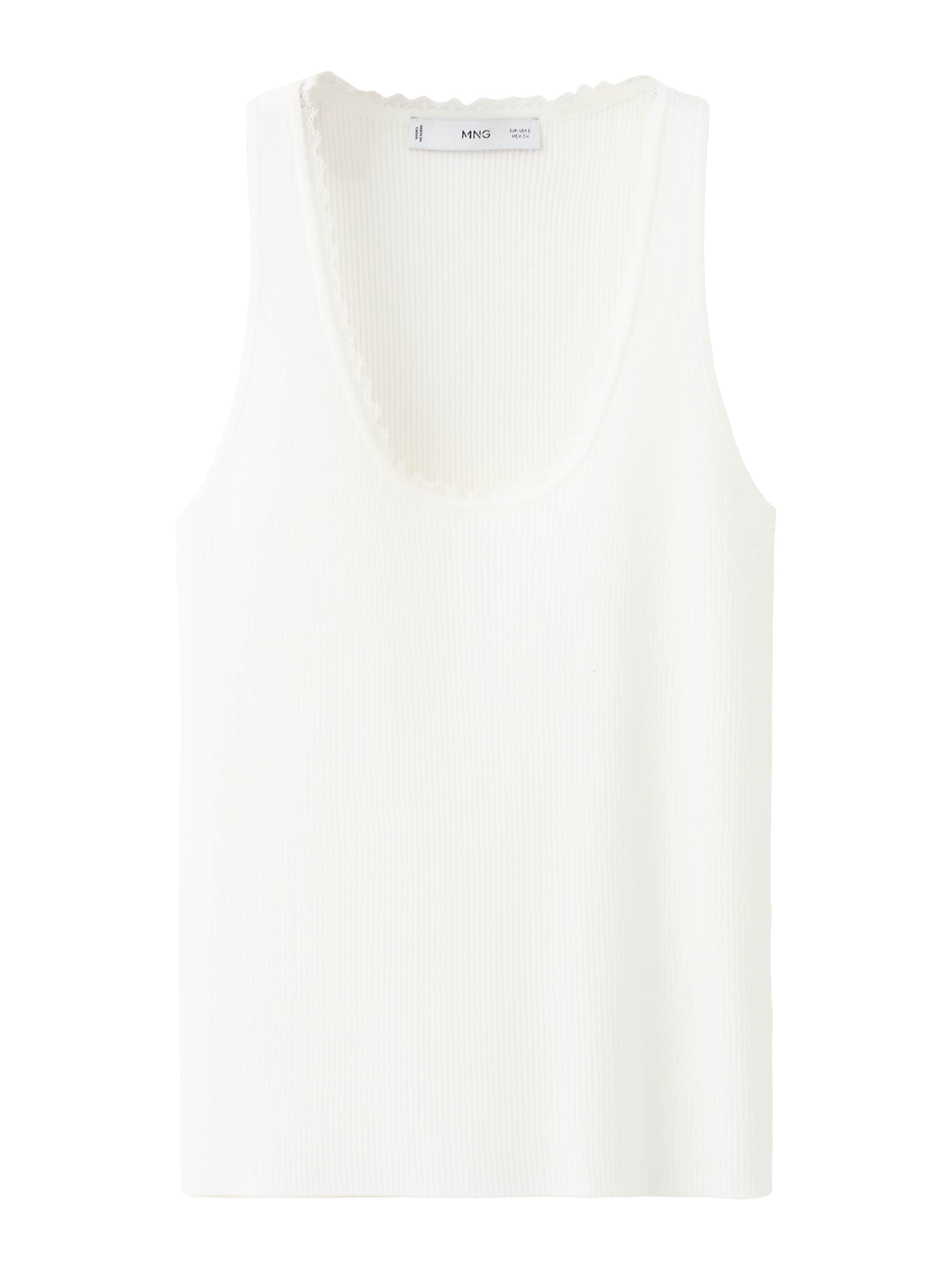 MANGO - Top 'ASAD' en beige: frente