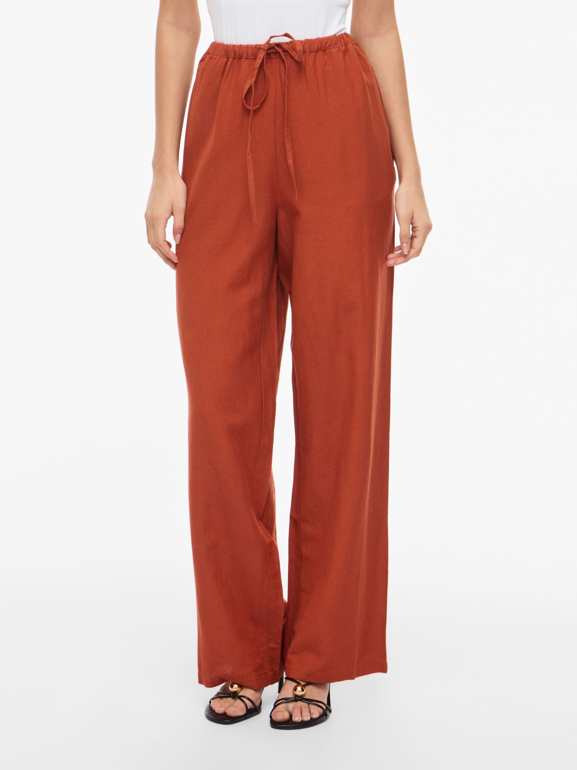 Wide Leg Pantalon VILA en orange : devant