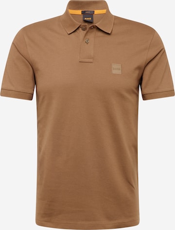 T-Shirt 'Passenger' BOSS Orange en marron : devant