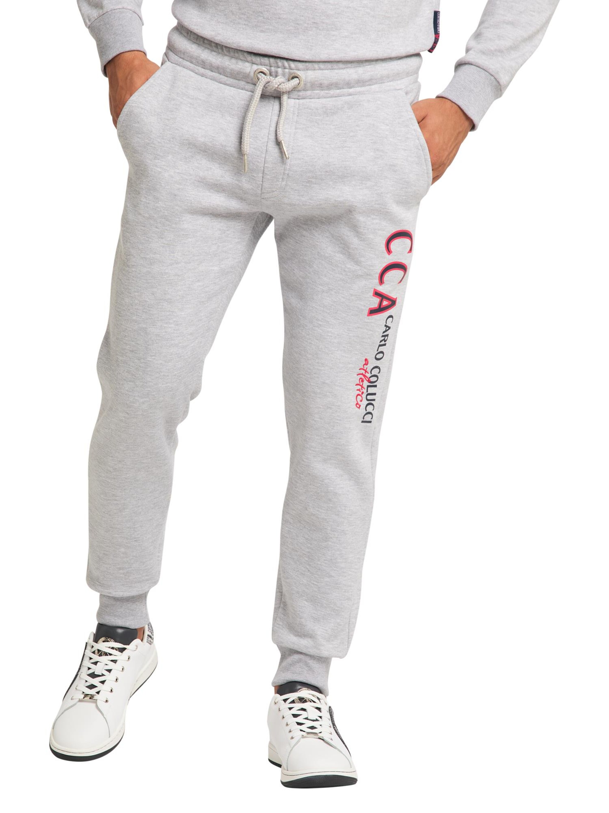Carlo Colucci Tapered Trousers 'D'Amato' in Grey: front