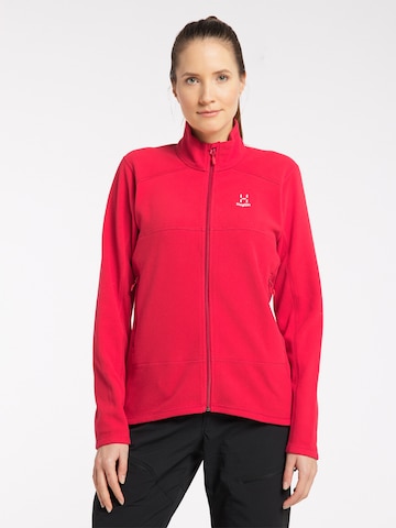 Haglöfs Athletic Fleece Jacket 'Buteo' in Red: front