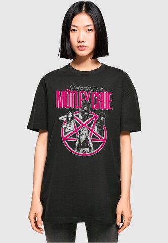 Merchcode Shirt 'Motley Crue - Vintage Shout At The Devil' in Zwart: voorkant