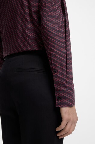 HUGO Regular fit Button Up Shirt 'Kenno' in Red
