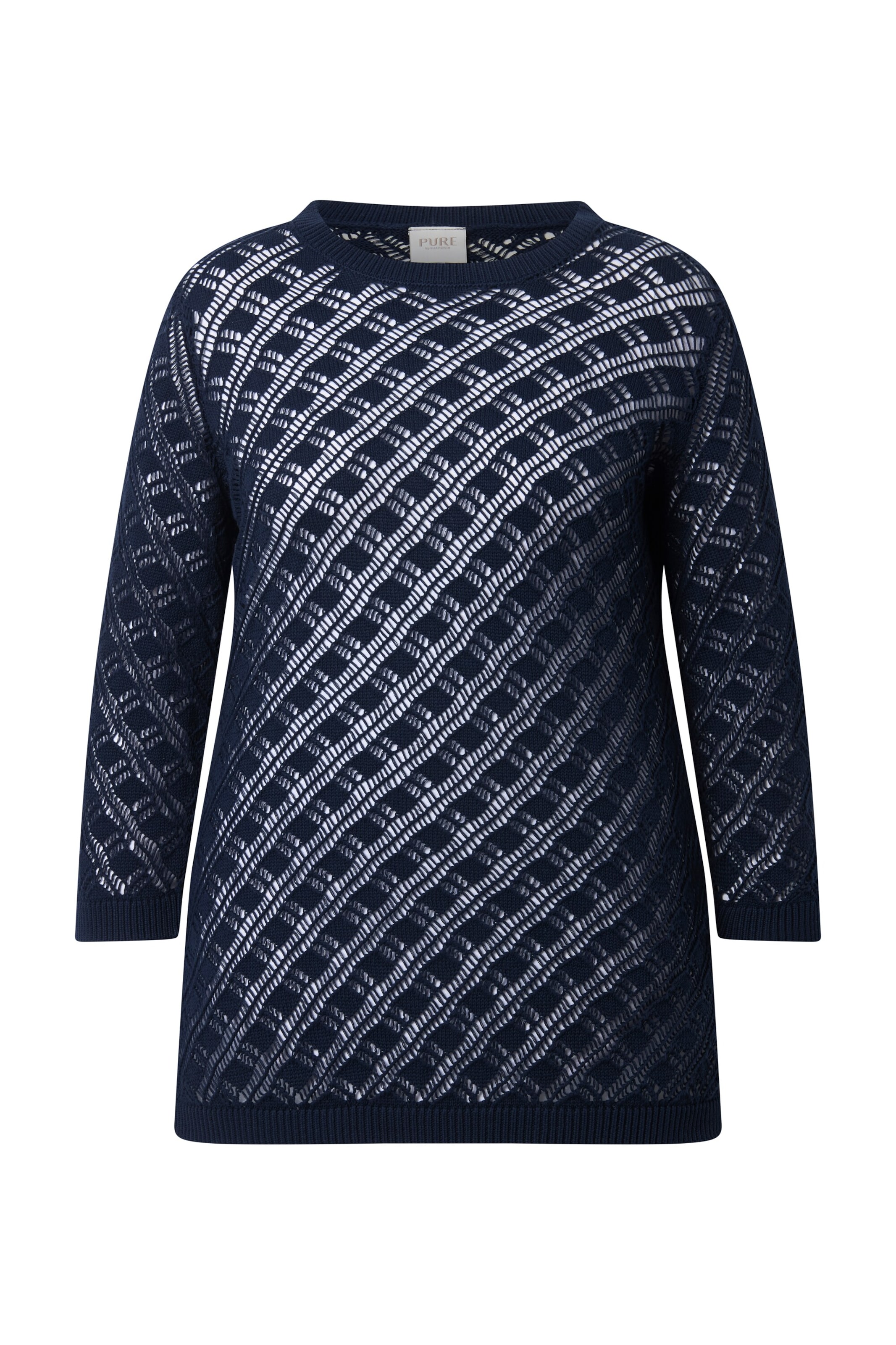 Ulla Popken Pullover in marine, Produktansicht