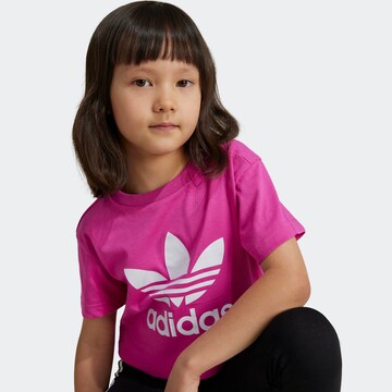 ADIDAS ORIGINALS T-Shirt 'Trefoil' in Pink