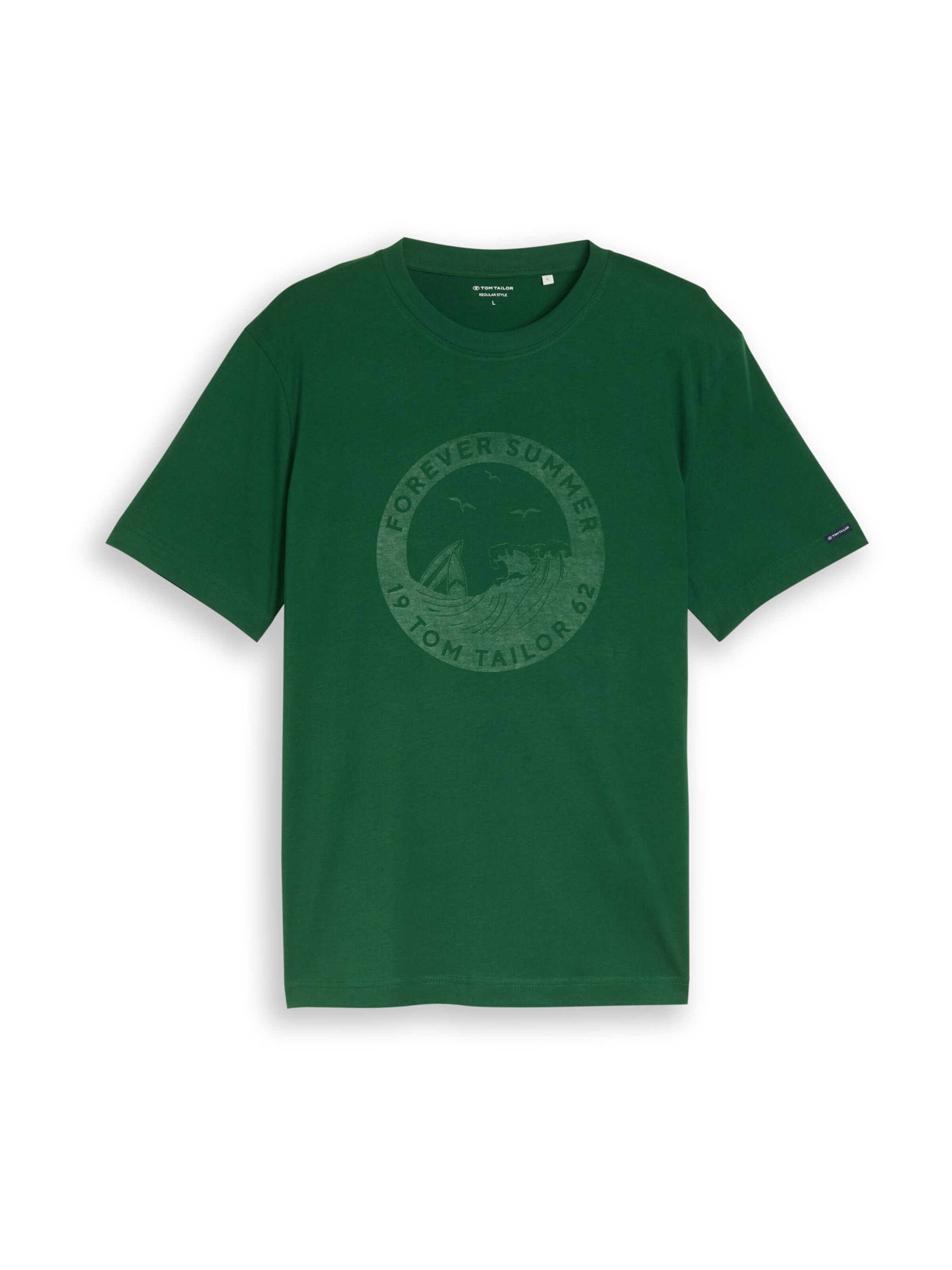 TOM TAILOR T-Shirt in Grün: Vorderseite