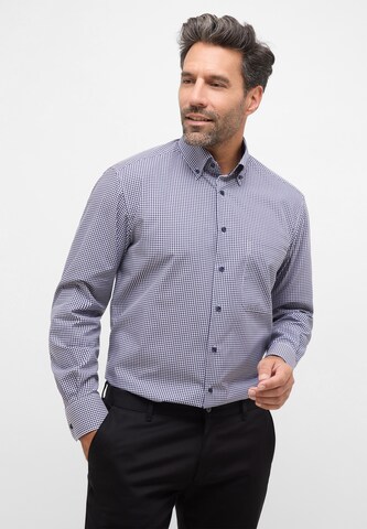 ETERNA Comfort fit Button Up Shirt in Blue: front