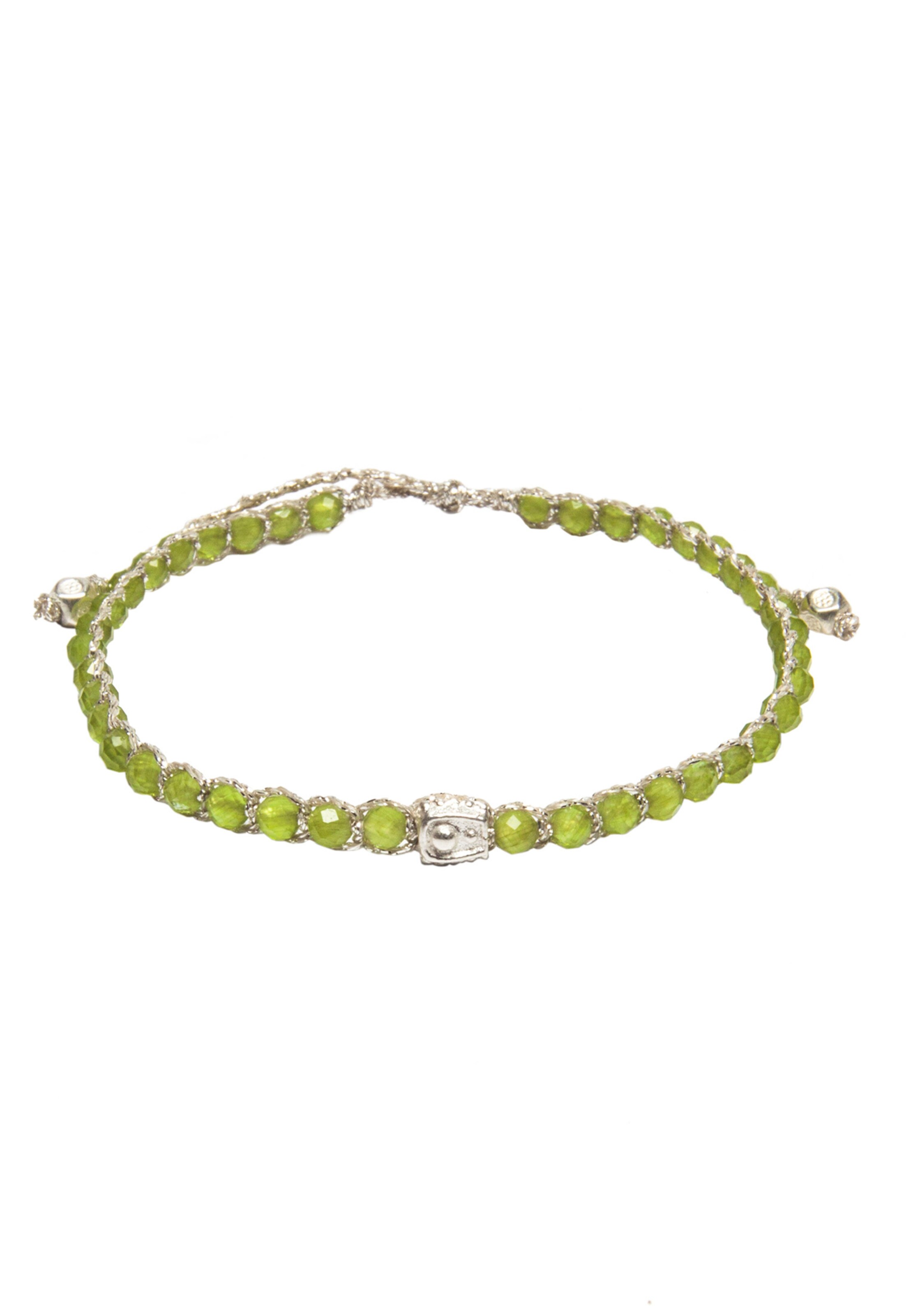 Bracelet 'Peridot' Samapura Jewelry en vert : devant