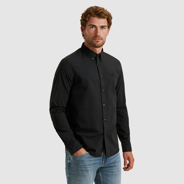 PME Legend Regular Fit Hemd in Schwarz: Vorderseite