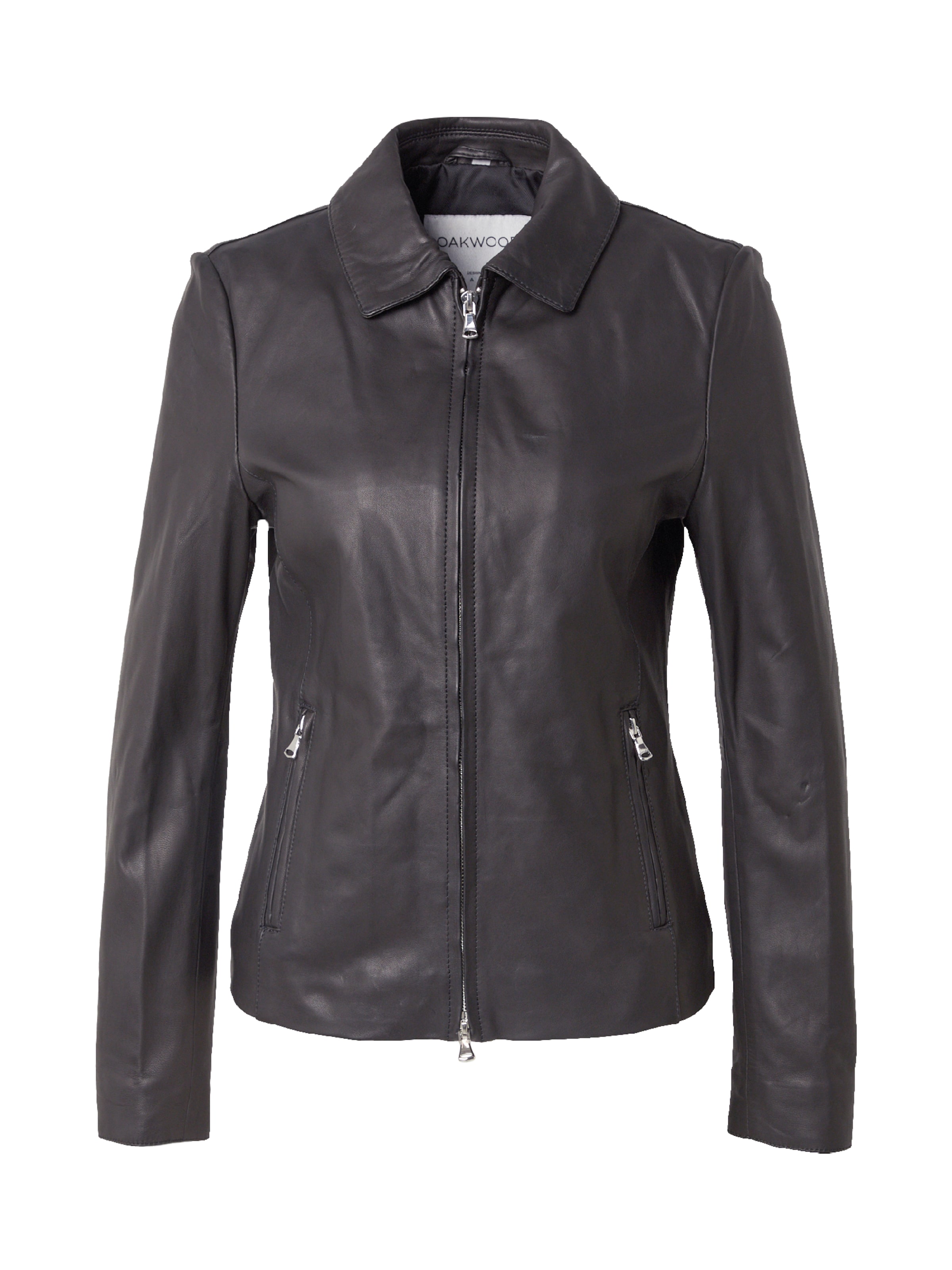 Geacă de primăvară-toamnă 'GARANCE' de la OAKWOOD pe negru: față