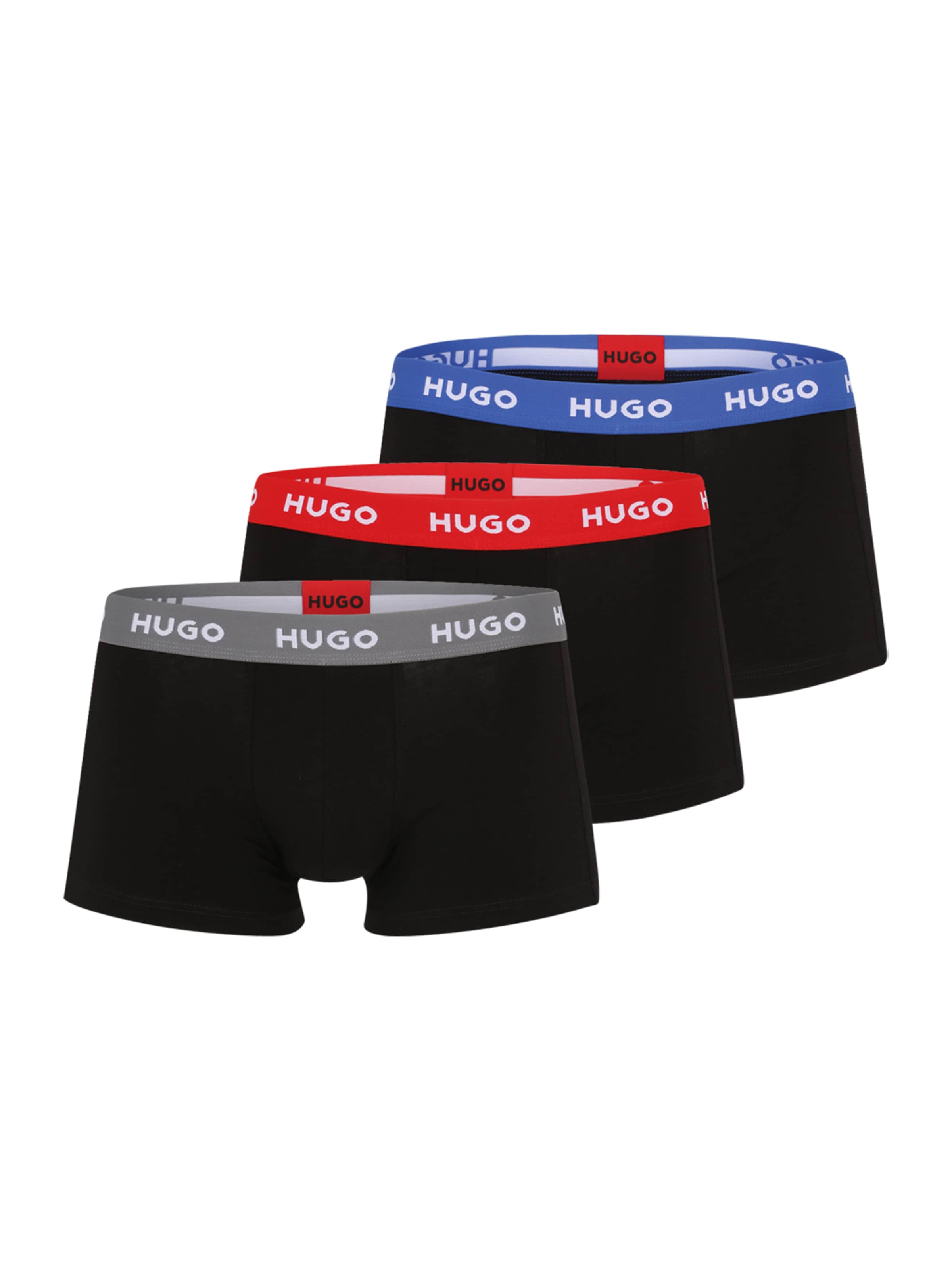 HUGO Μποξεράκι σε μαύρο: μπροστά