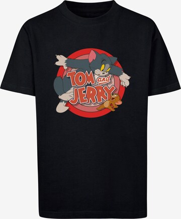 ABSOLUTE CULT Shirt 'Tom And Jerry - Classic Catch' in Zwart: voorkant