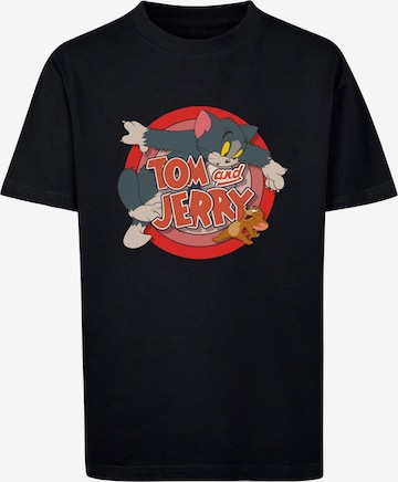 ABSOLUTE CULT Shirt 'Tom And Jerry - Classic Catch' in Black: front