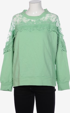 Cream Sweatshirt & Zip-Up Hoodie in 7XL in Green: front