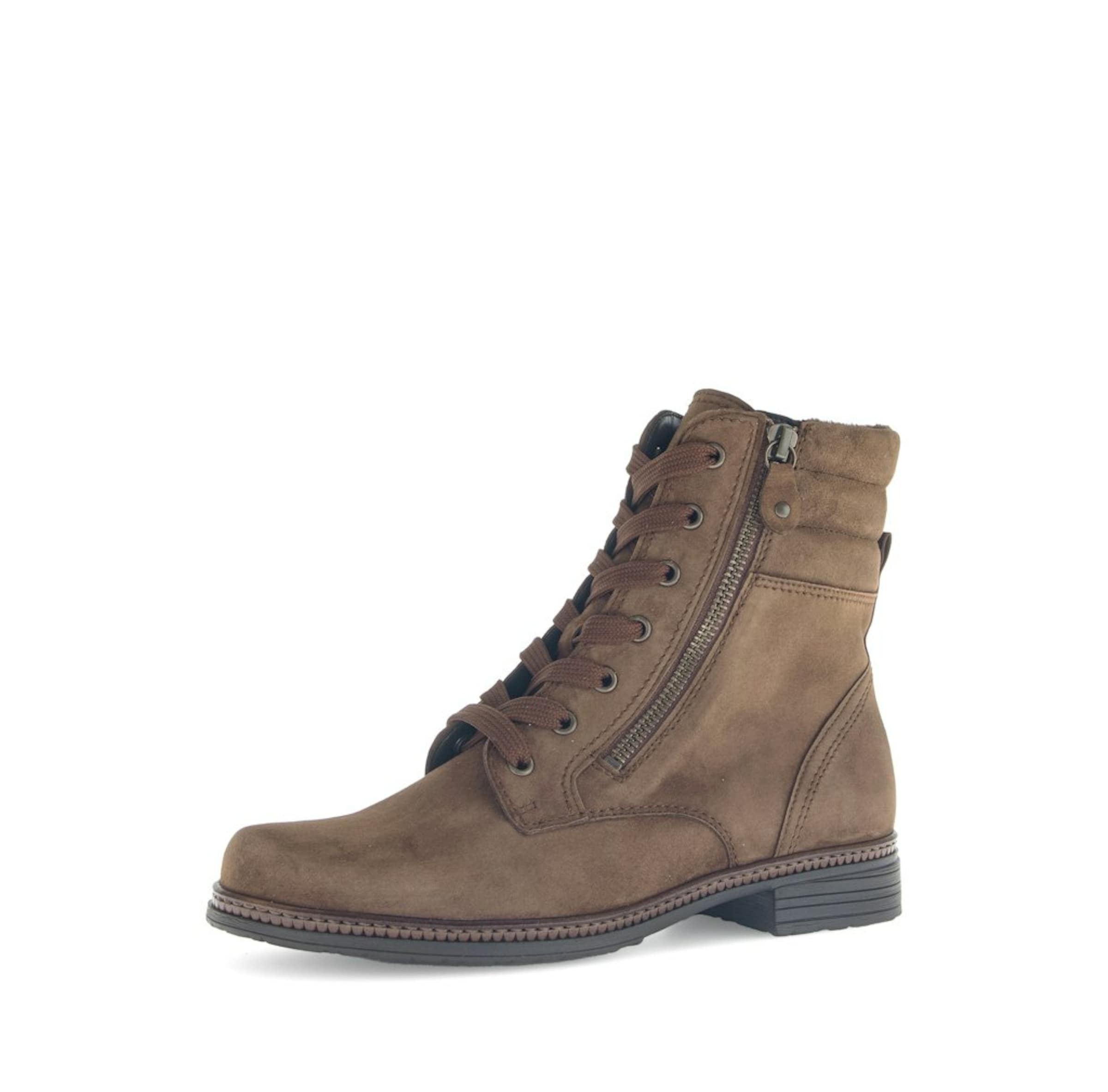 GABOR Schnürstiefelette in Braun: Vorderseite