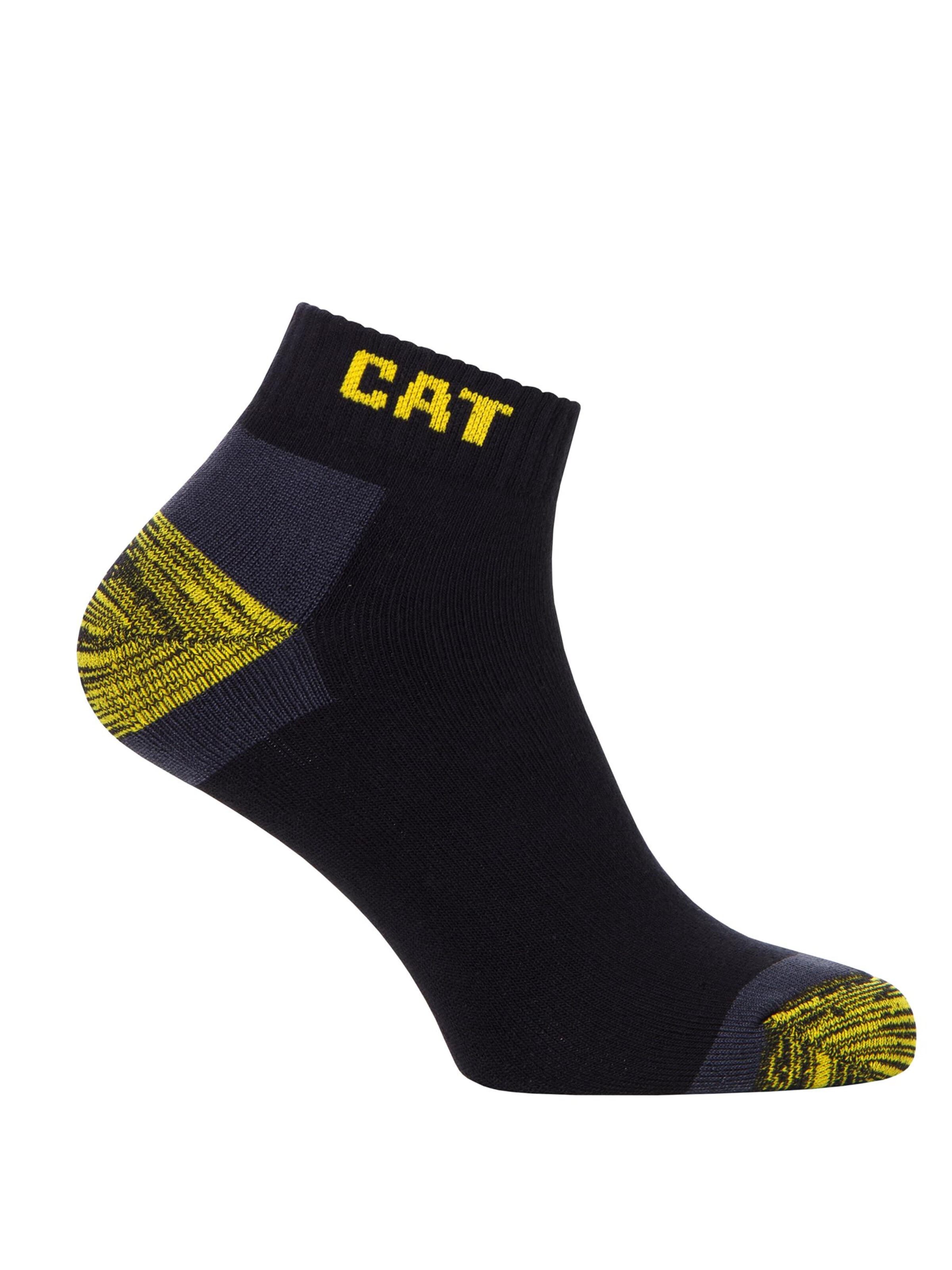 CATERPILLAR Ankle Socks in Black: front