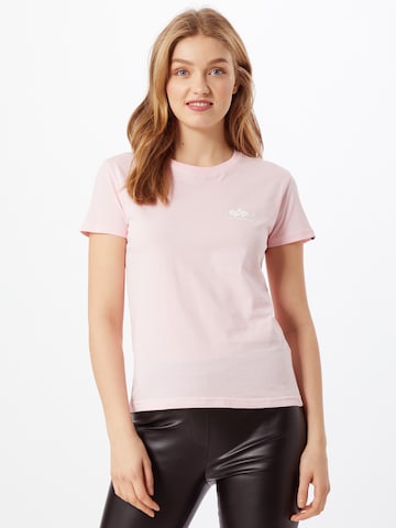 ALPHA INDUSTRIES T-Shirt in Pink: predná strana