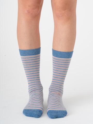 Albero Natur Socken‌‌‌‌ in Blau: Vorderseite