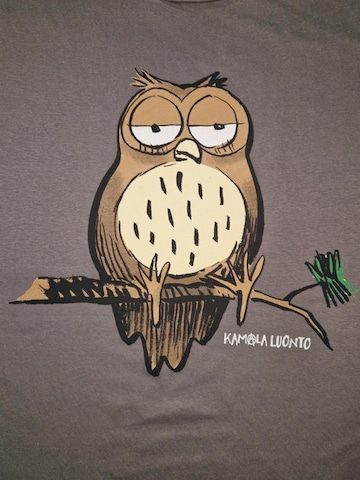 Bad Nature - Camiseta 'Bad Nature Owl  T-Shirt' en gris