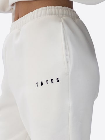 TATES Wide Leg Sporthose in Weiß
