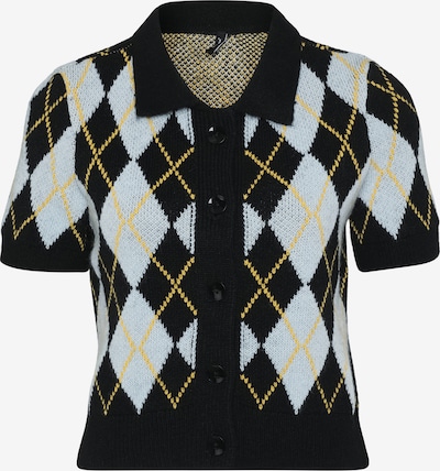 Vero Moda Petite Neuletakki 'VMSALLY' värissä vaaleansininen / keltainen / musta, Tuotenäkymä