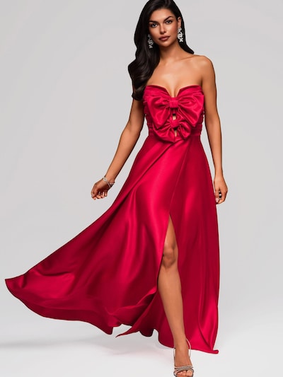 Ombre Abendkleid in 34 in rot, Produktansicht