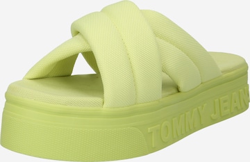Tommy Jeans - Sapato aberto em amarelo: frente