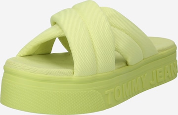 Mule Tommy Jeans en jaune : devant