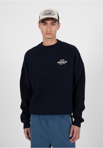 Sweat-shirt 'Vortex' Prohibited en bleu