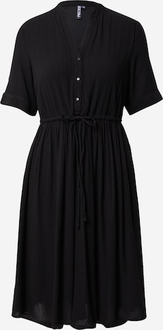 PIECESKošulja haljina 'Otena' - crna boja: prednji dio