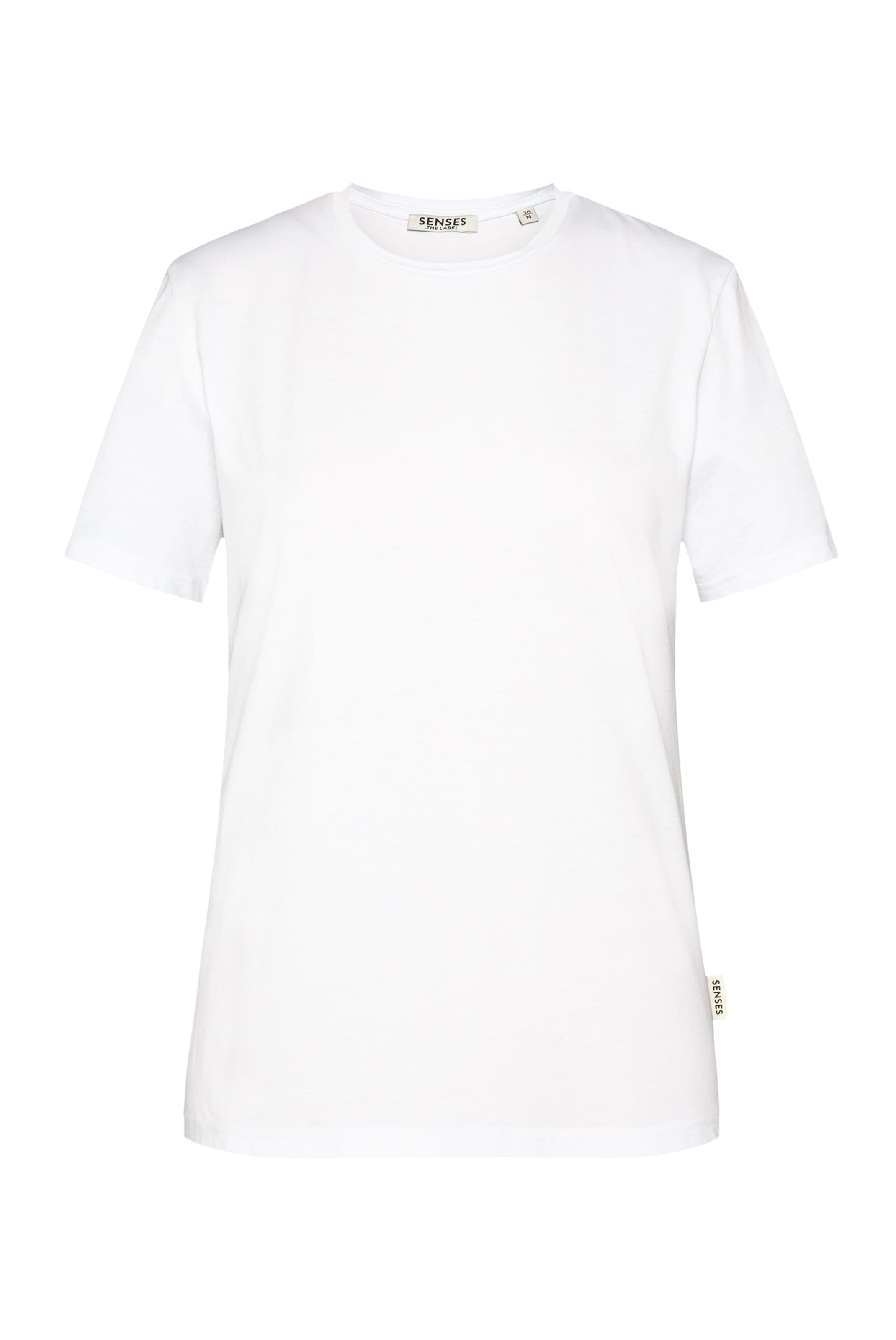 SENSES.THE LABEL Basic T-Shirt TA:TI in Weiß: Vorderseite
