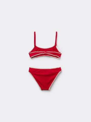 CALZEDONIA Bralette Bikini 'Mini Fruit' in Red