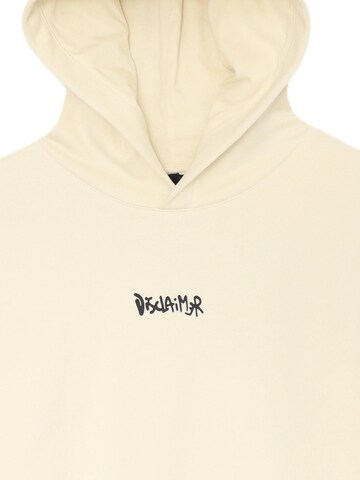 DISCLAIMER Sweatshirt 'BackHood' in Weiß