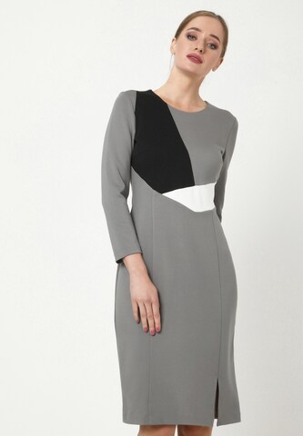 Madam-T Sheath Dress 'LAIMA' in Grey: front