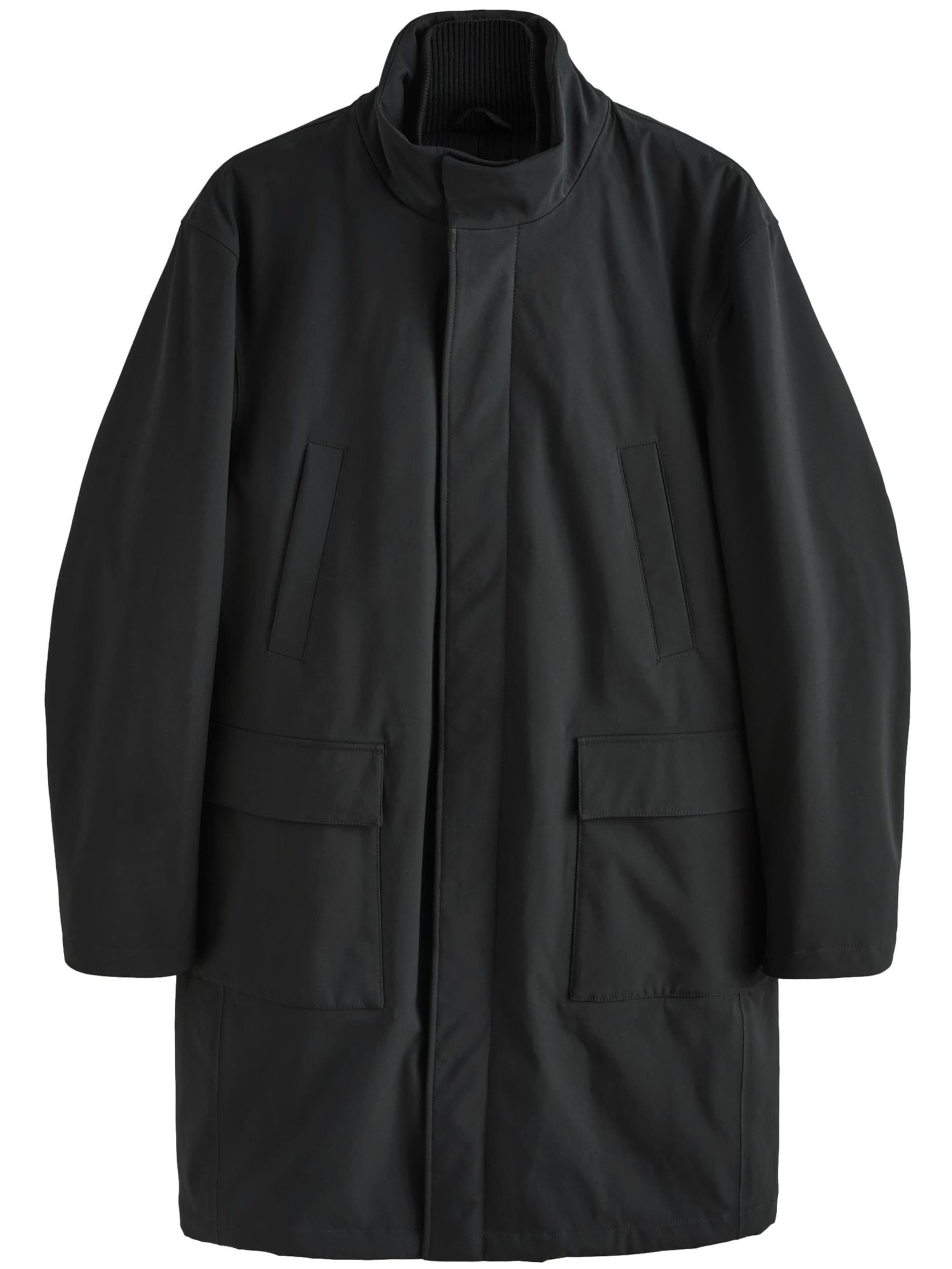 Next Between-seasons coat in Black: front