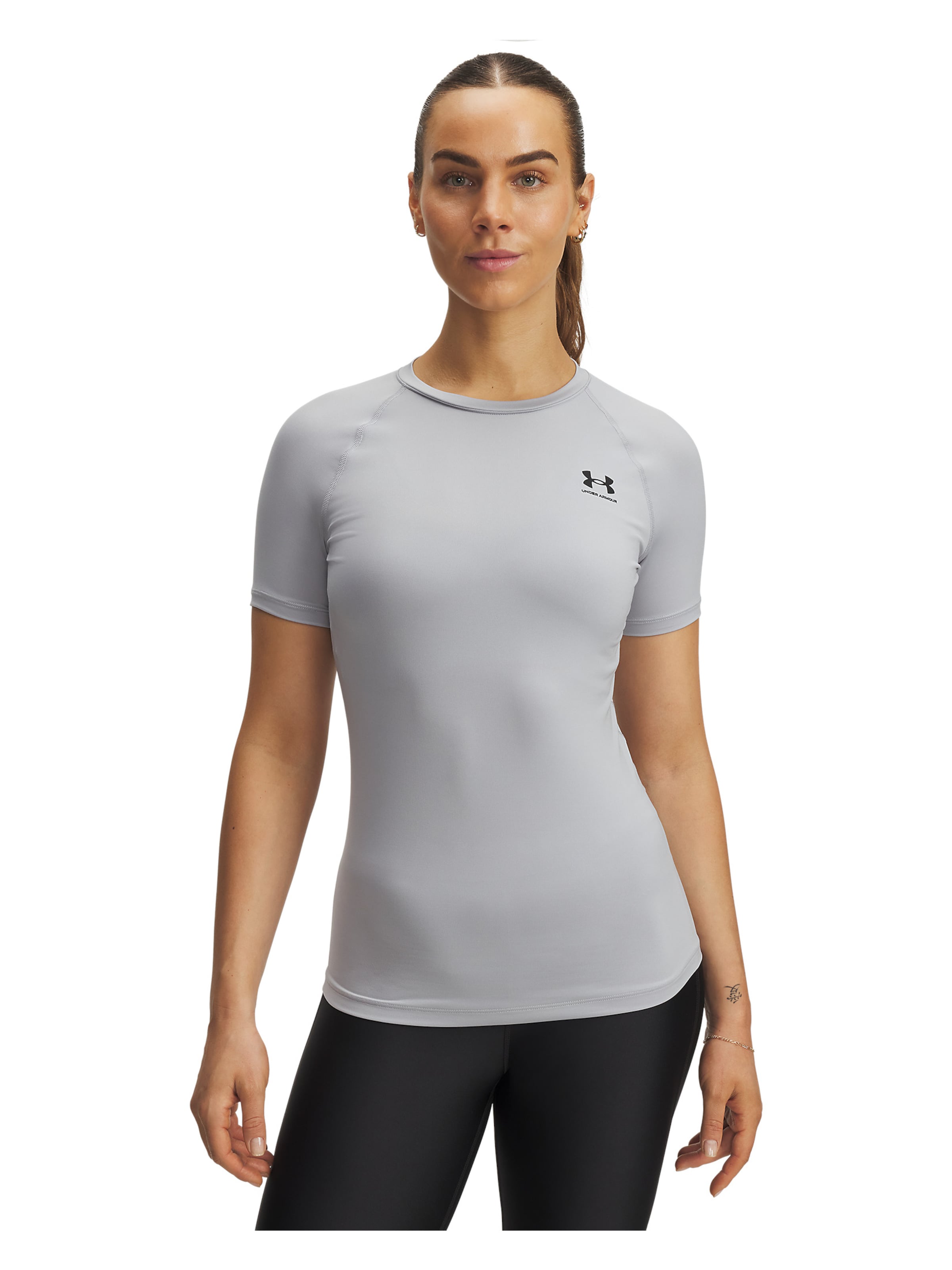 UNDER ARMOUR Functioneel shirt 'Authentics Comp' in Grijs: voorkant