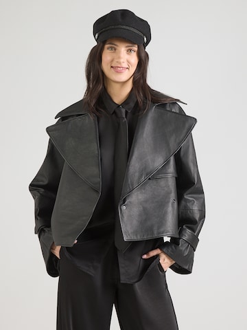 HUGO Between-season jacket 'Lanitte' in Black: front