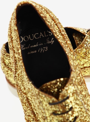 Doucal's Flats & Loafers in 38 in Silver