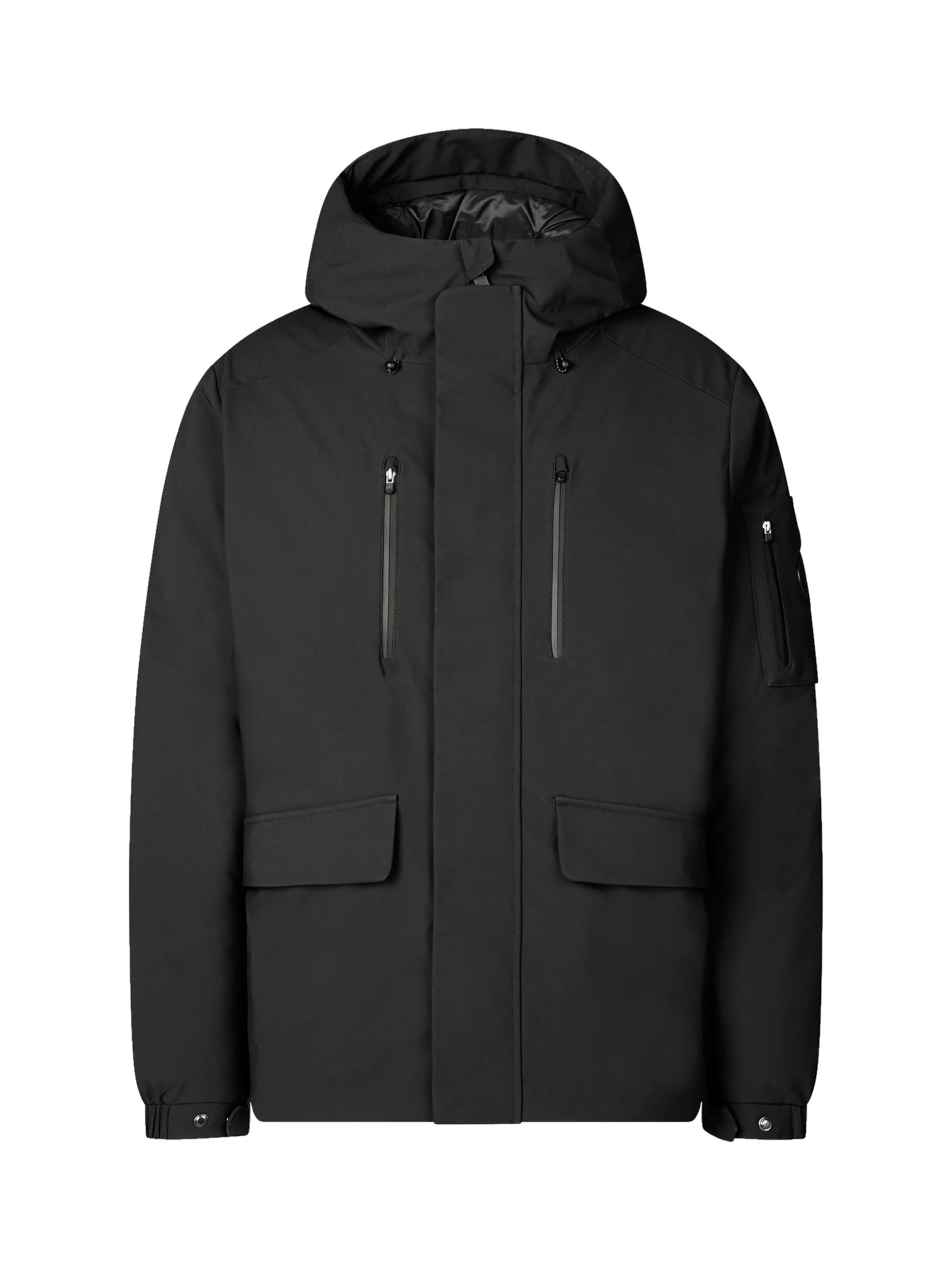 SAVE THE DUCK Winter Jacket 'Hiram' in Black: front