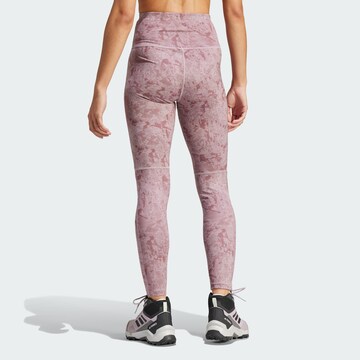 ADIDAS TERREX Skinny Sportbroek 'Multi' in Lila