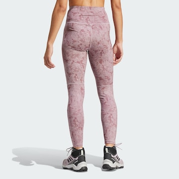ADIDAS TERREX Skinny Workout Pants 'Multi' in Purple