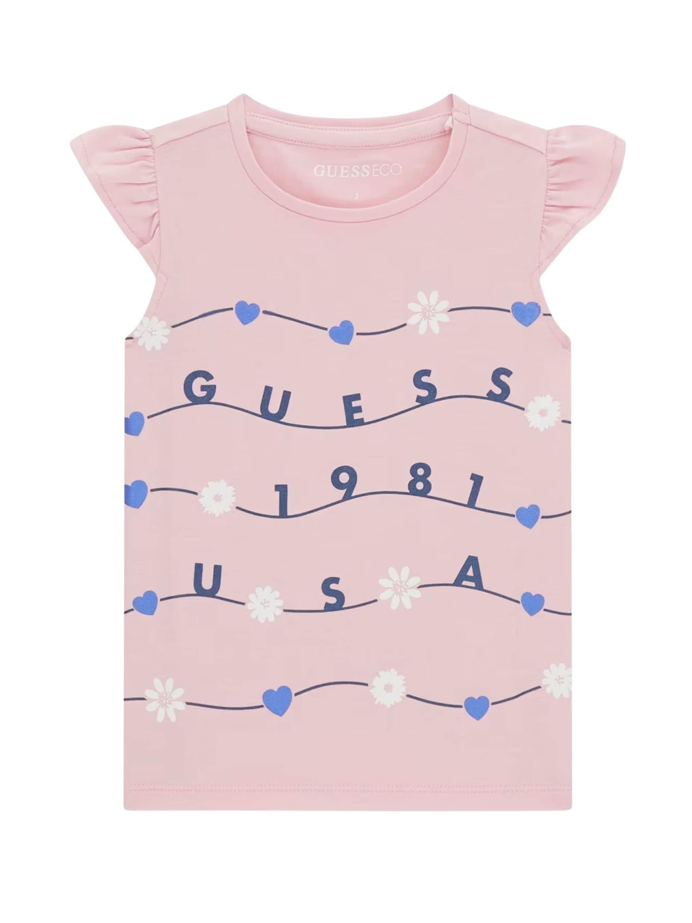 GUESS KIDS - Camiseta en rosa: frente