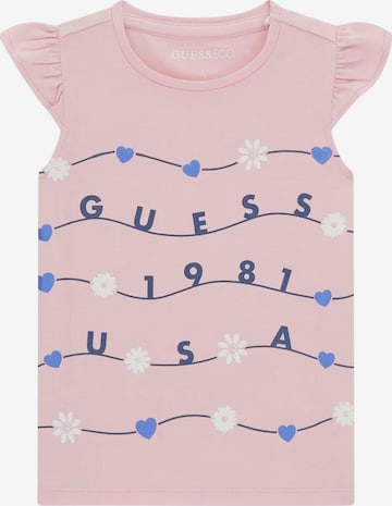 GUESS KIDS - Camiseta en rosa: frente