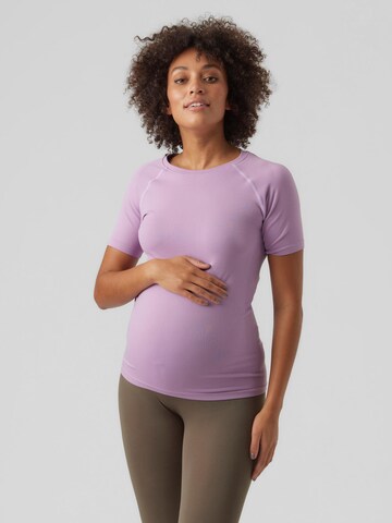 MAMALICIOUS Shirt 'NALA' in Purple: front