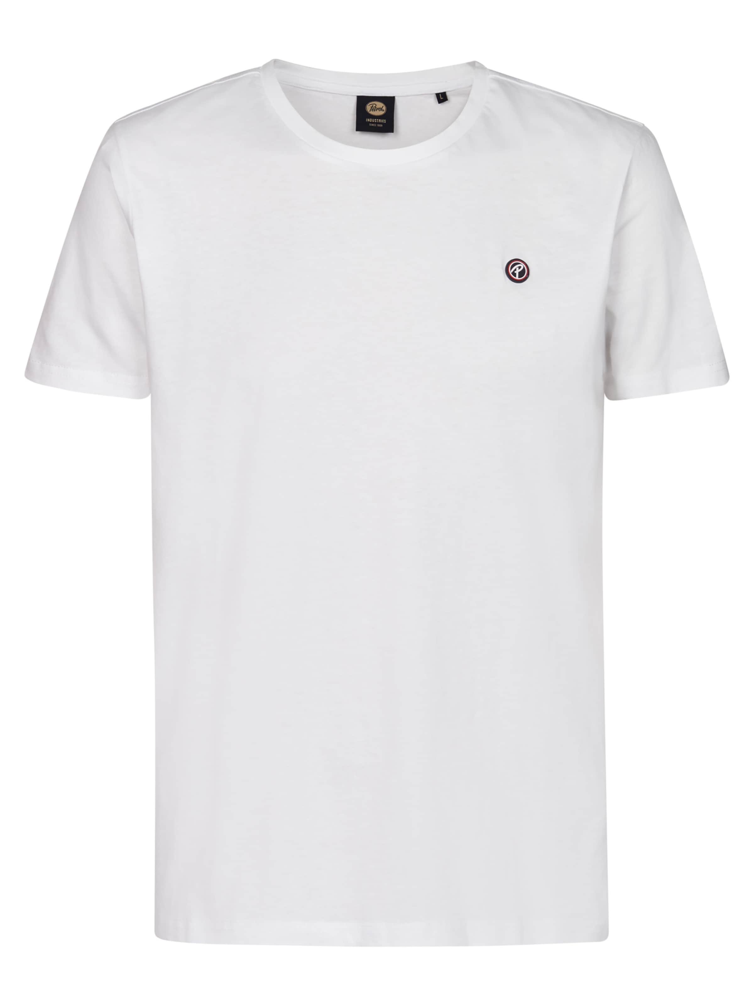 Petrol Industries Αθλητική φανέλα 'Windward' σε λευκό: μπροστά