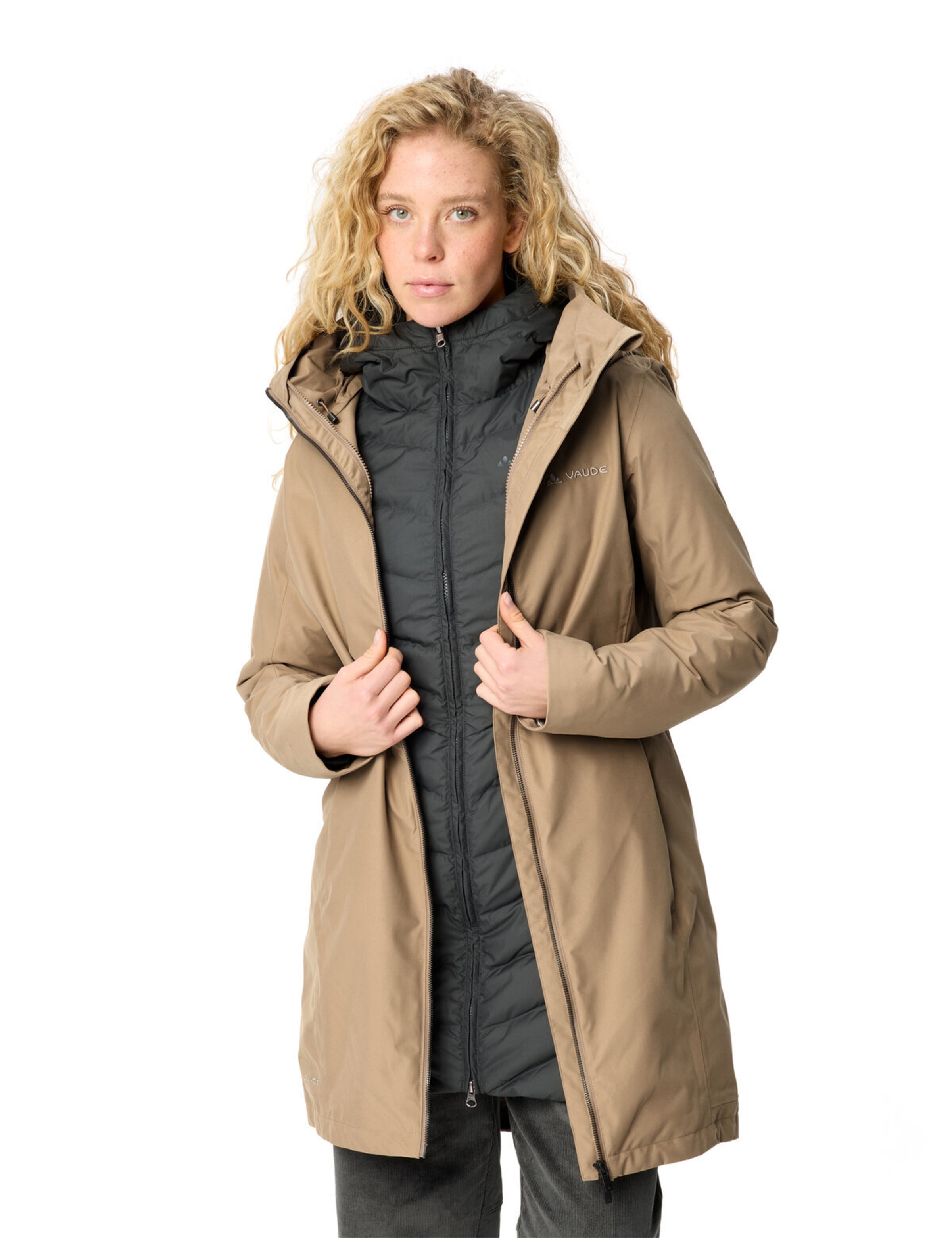 VAUDE Outdoormantel 'Annecy III' in Beige
