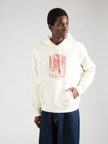 JACK & JONES Суичър 'JORRIDGEWOOD URBAN' в бяло: отпред