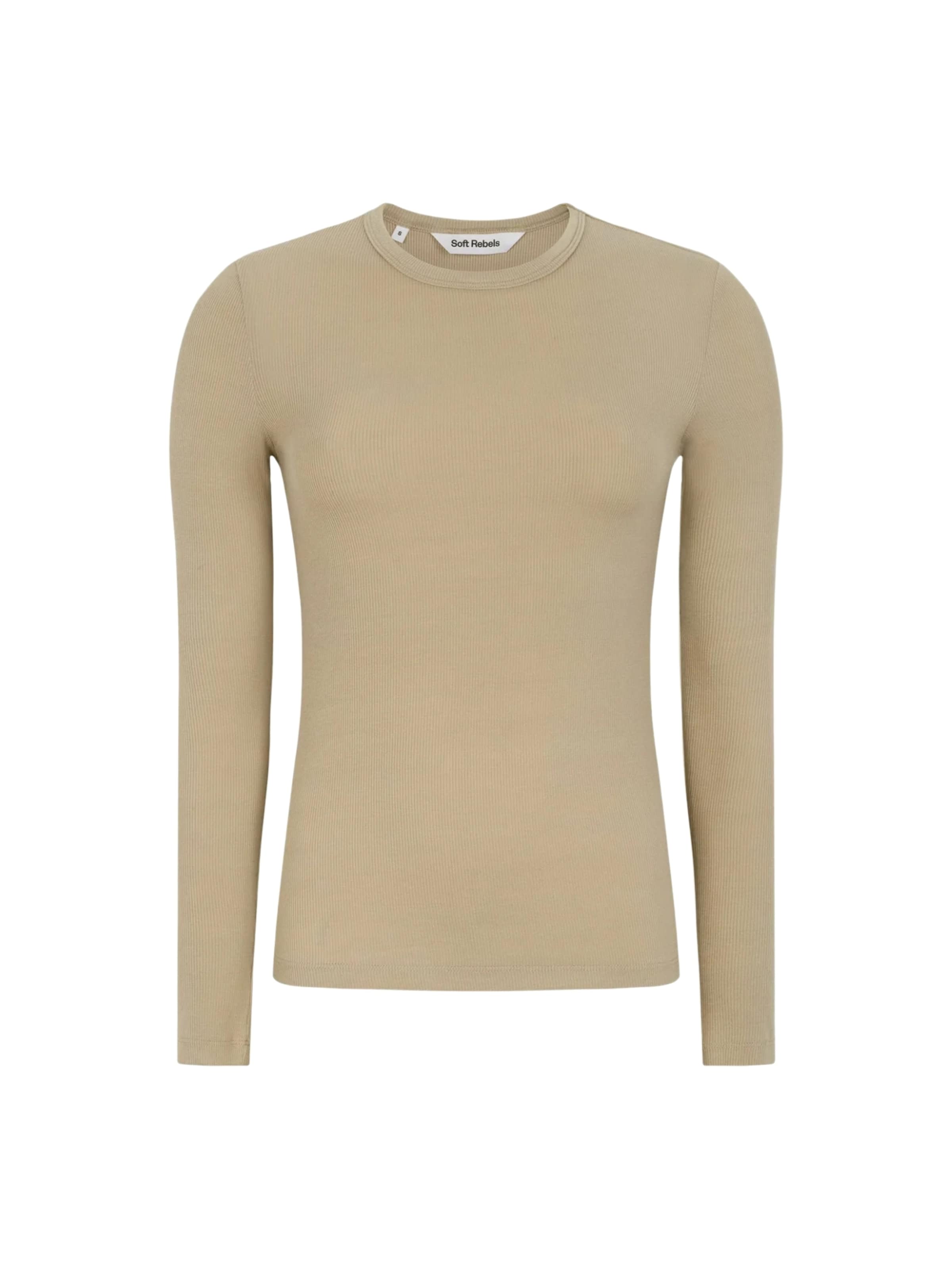 Soft Rebels Shirts ' SRFenja ' i beige: forside
