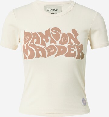 T-shirt Damson Madder en beige : devant