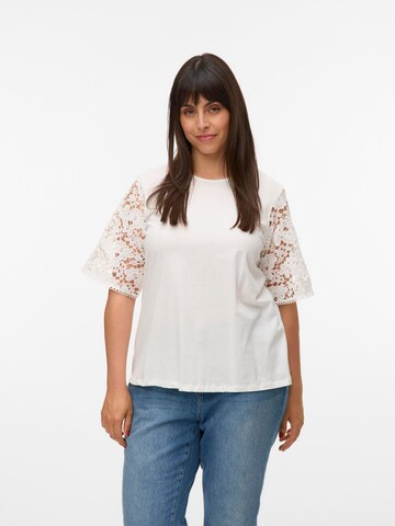 Vero Moda Curve Shirt 'VMCPanna' in Weiß: Vorderseite